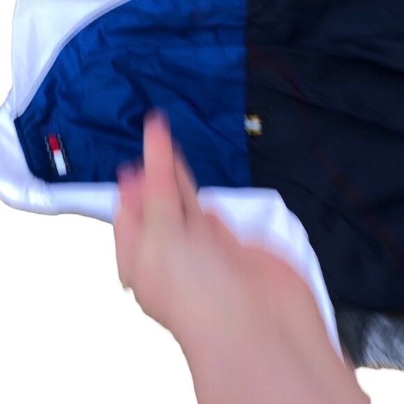 TOMMY Hilfiger Jacket Medium White/Navy Windbreaker - Picture 5 of 6